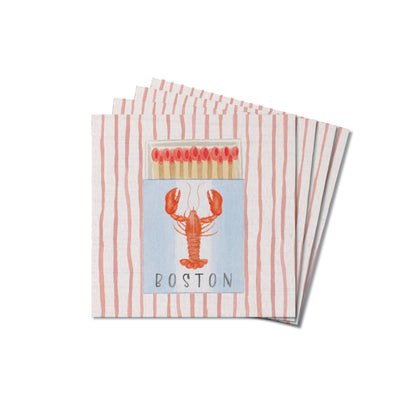 Boston Lobster Match Box Coaster Set | Boston Coasters