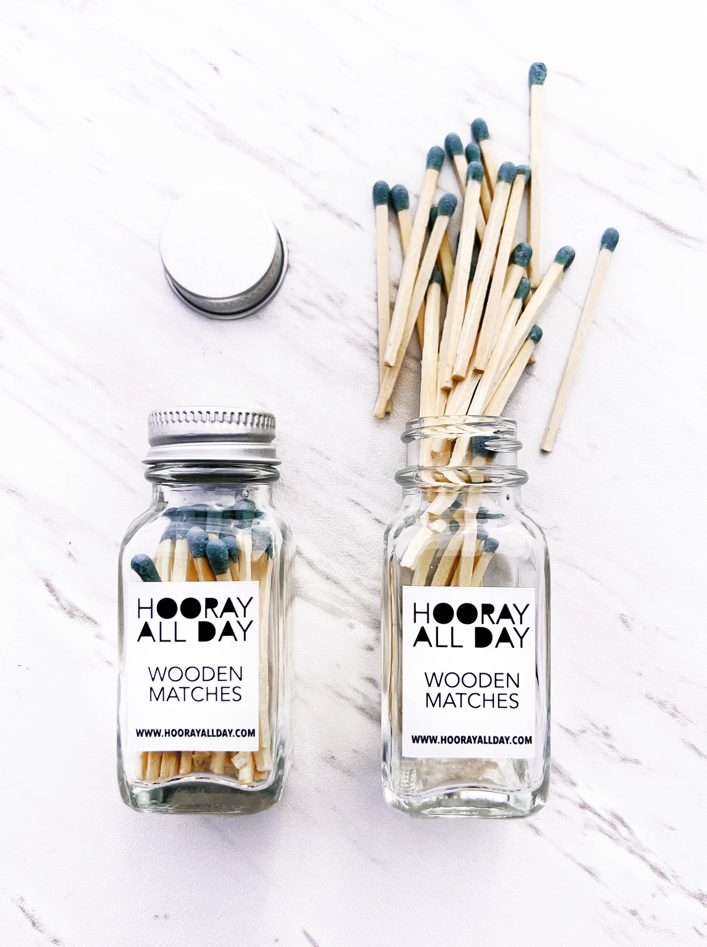 Colorful Wooden Matches In Little Glass Bottle - New Colors!