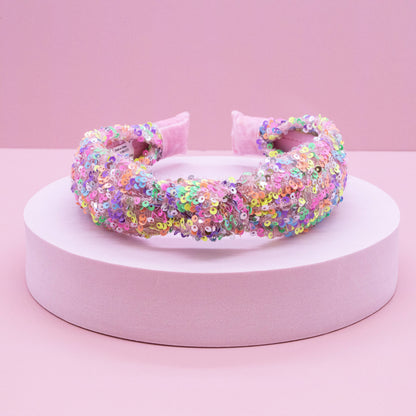 Kids Knot Headband - Sequin Knotted Hair Band Accessories