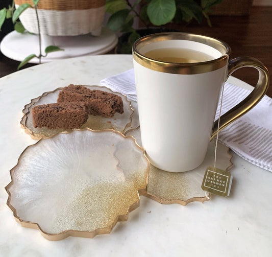 Round Glitter Coasters