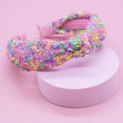 Kids Knot Headband - Sequin Knotted Hair Band Accessories