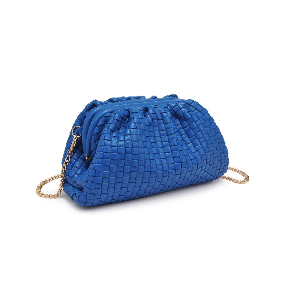 Tate Woven Frame Clutch