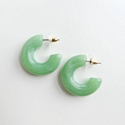 Chloe Hoops - Sage // Jewelry, Earrings, Fall
