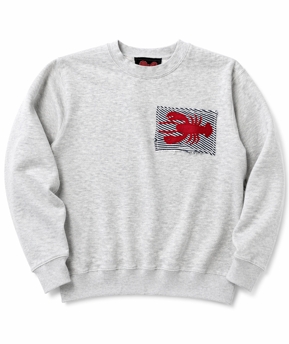 Hand Cut New England Applique - Crew Grey