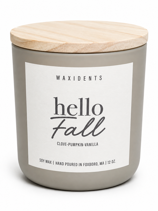 Hello Fall Soy Wax Candle-12oz