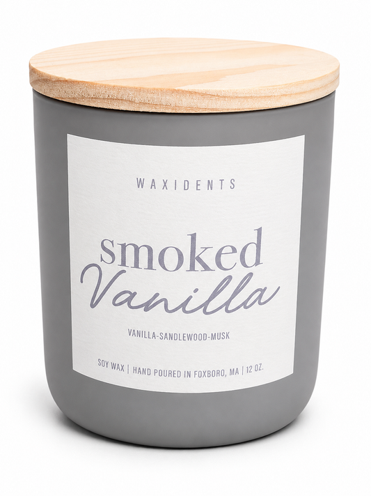 Smoked Vanilla Soy Wax Candle-12oz