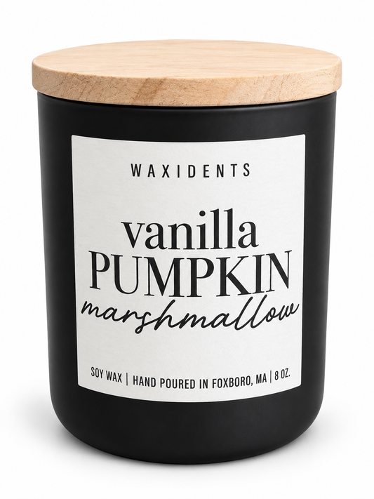 Vanilla Pumpkin Marshmallow Soy Wax Candle-8oz