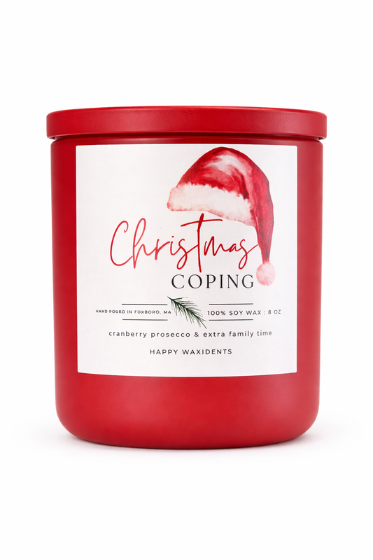 Christmas Coping Soy Wax Candle-8oz
