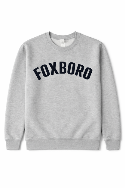 Foxboro Letterman -Felt Crewneck Sweatshirt
