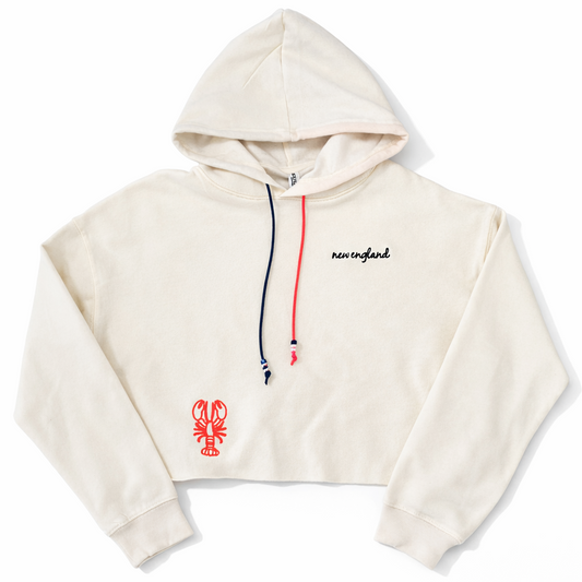 New England Cropped Hoodie