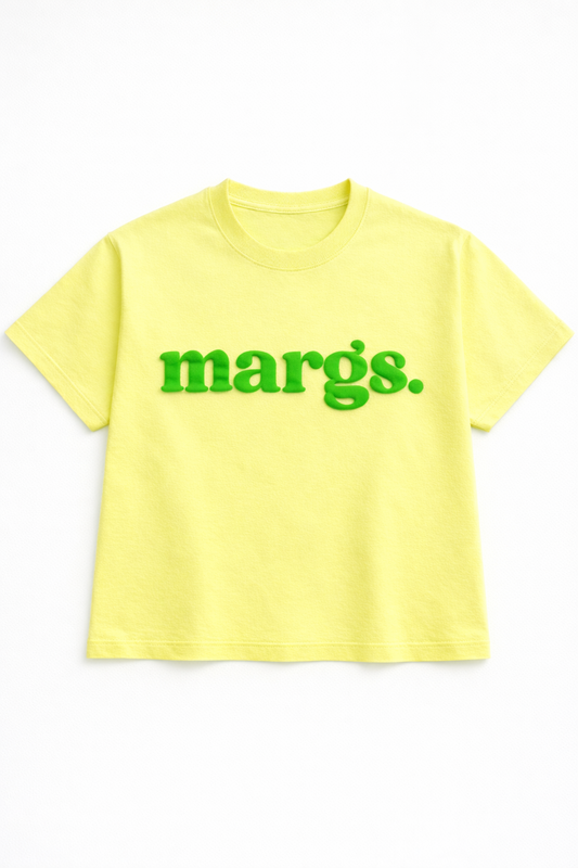 Margs. Garment Dye Crop Tee