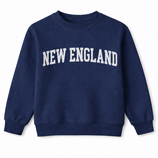 Youth/Toddler Navy New England Crewneck