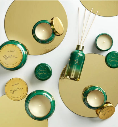 Crystal Pine Gold Glimmer Petite Jar Candle