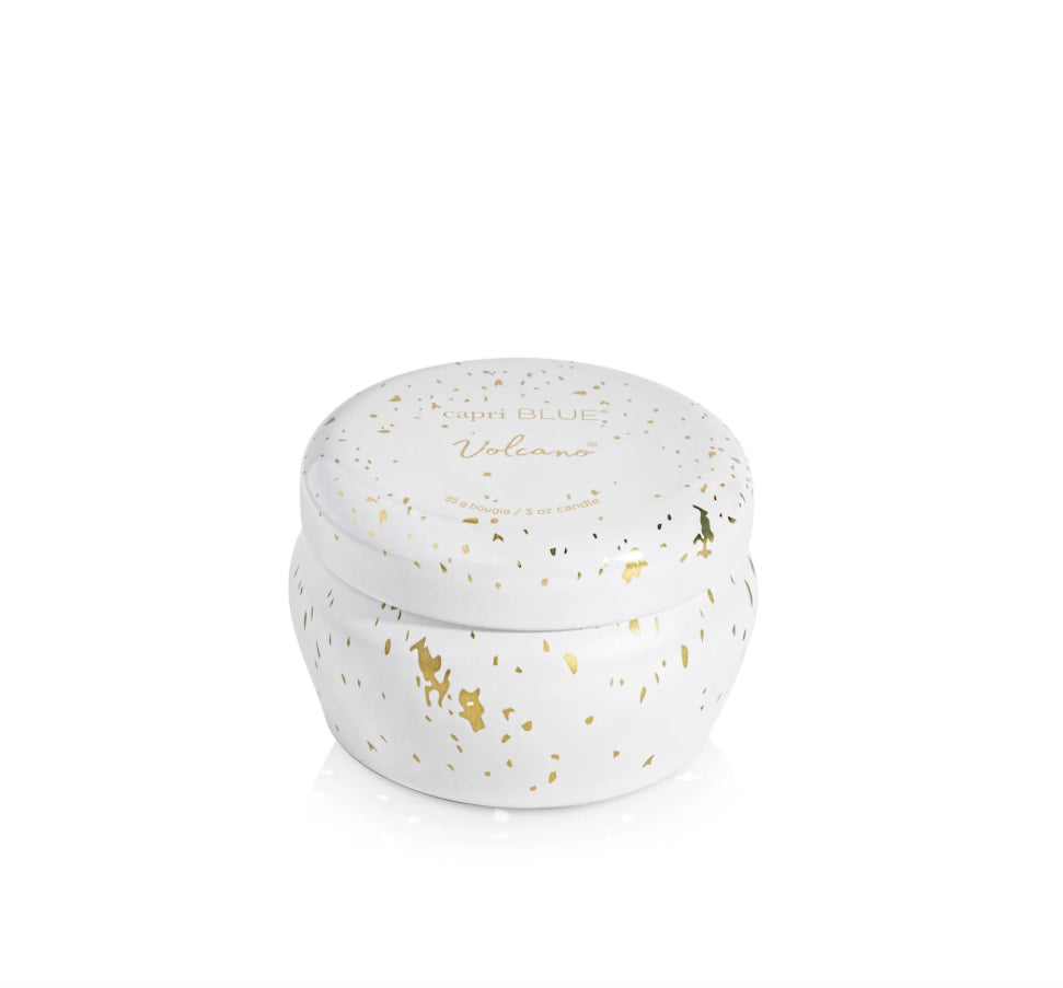 Volcano Gold Glimmer Mini Tin Candle