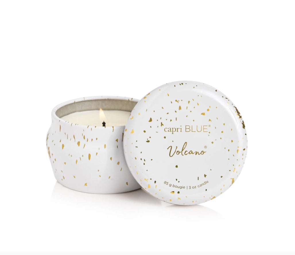 Volcano Gold Glimmer Mini Tin Candle