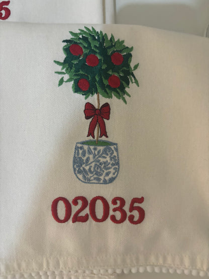 Handmade Holiday Tea Towels