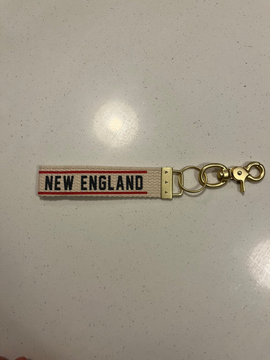 New EnglandRed and Blue Keychain
