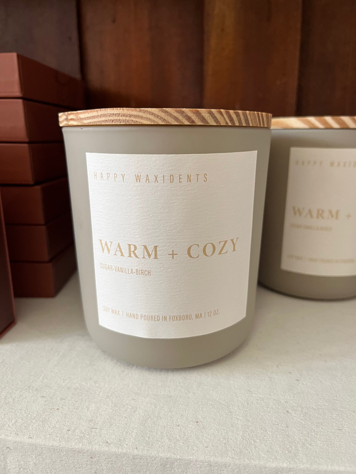Warm + Cozy Soy Wax Candle-12oz