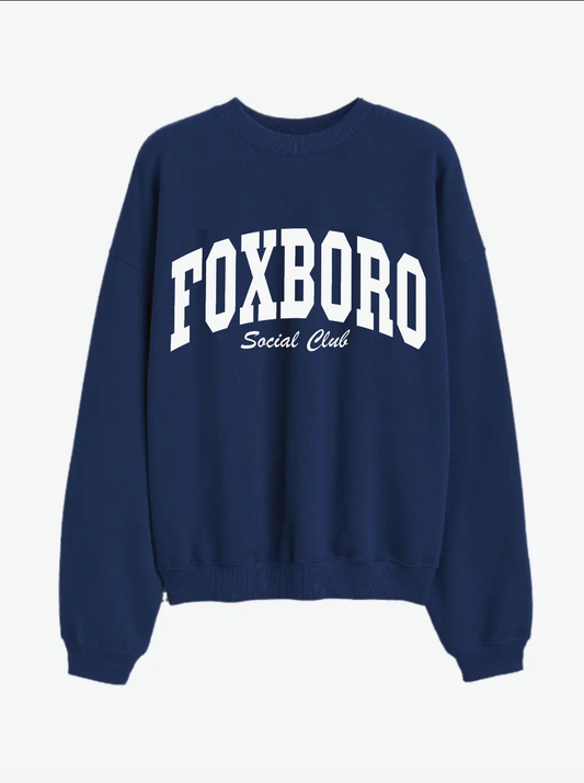 Foxboro Social Club Navy Crewneck