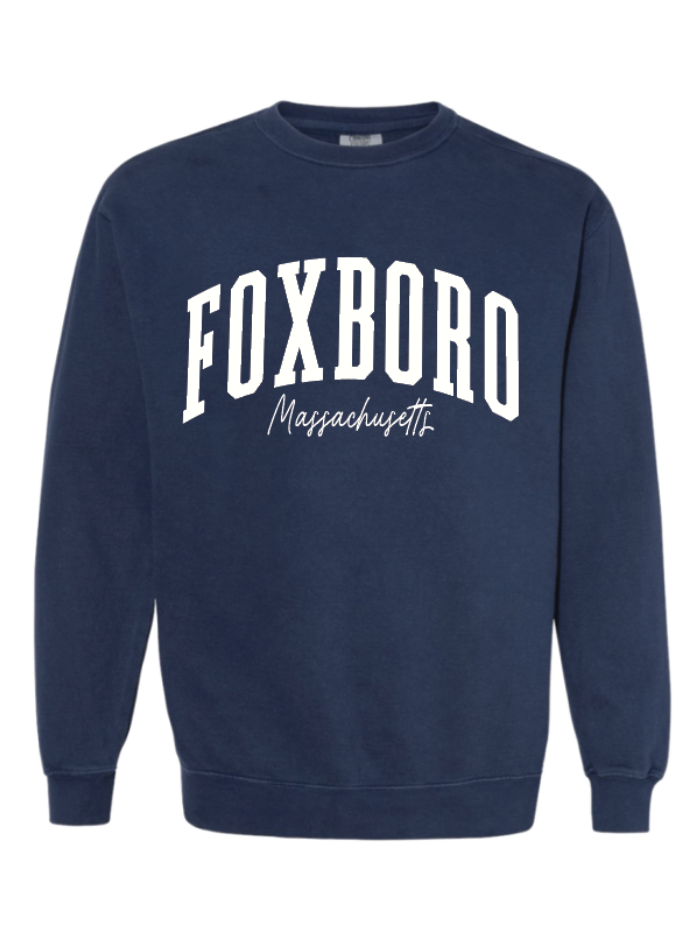 Foxboro Navy Comfort Colors Crewneck