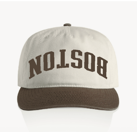 Boston Upside Down Vintage Five Panel Low Crown Relaxed Fit