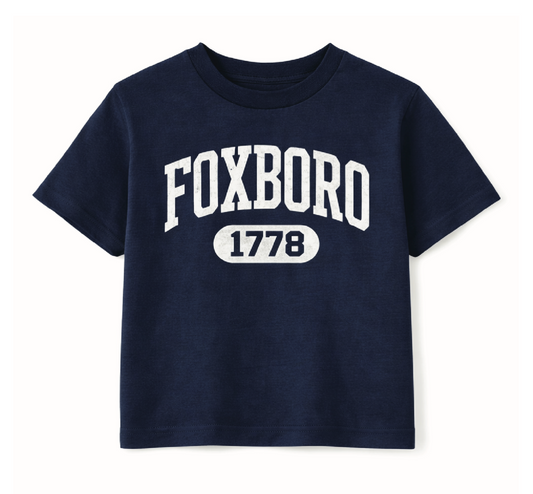 Youth/Toddler Navy Foxboro Tee Shirt