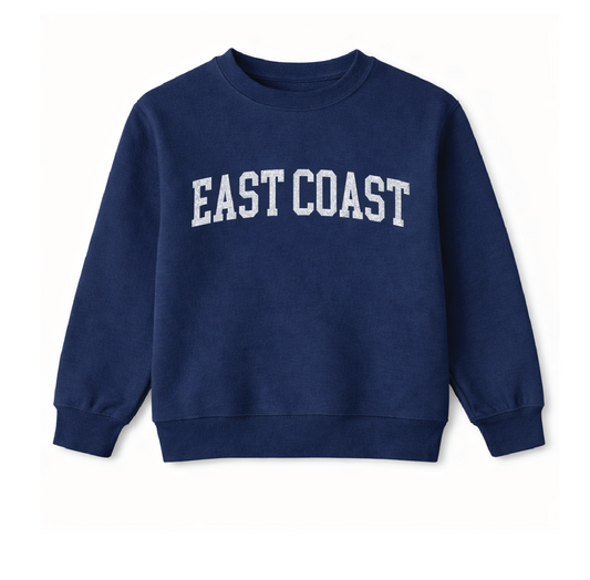 Youth/Toddler Navy East Coast Crewneck