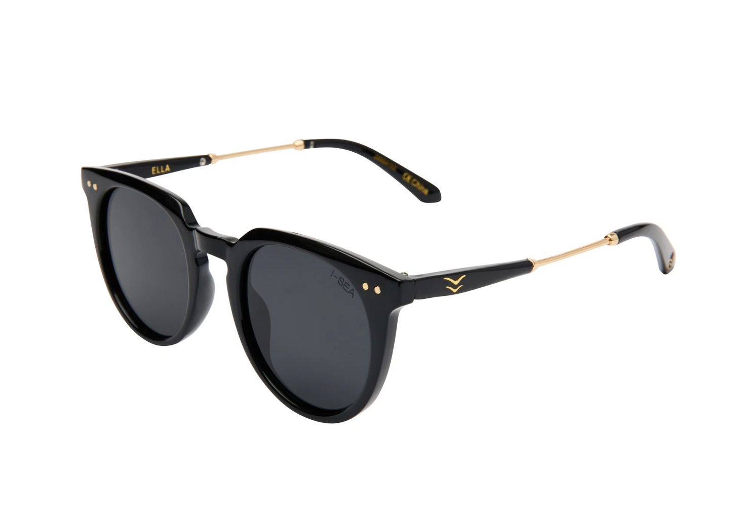 ELLA Black/Smoke Sunglasses