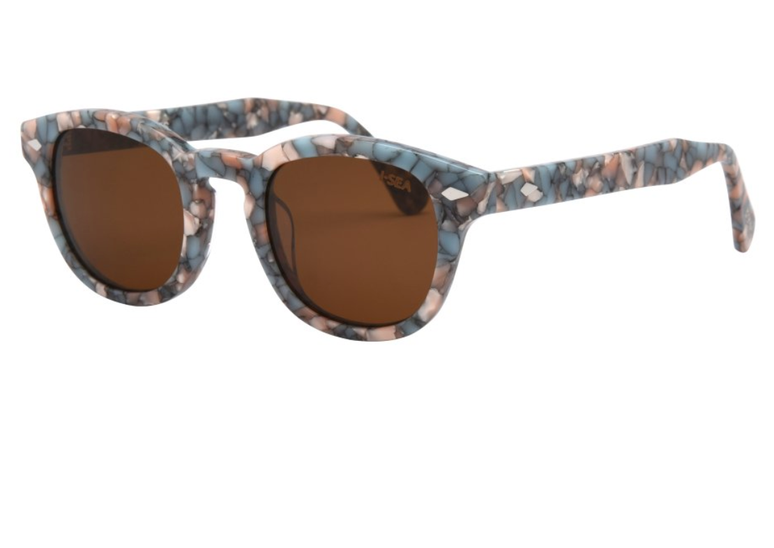 Tides BLUE SHELL / BROWN POLARIZED LENS Sunglasses