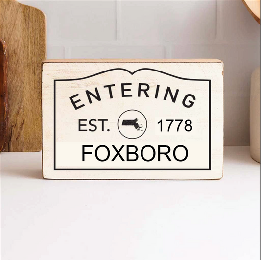 Personalized Entering Decorative Wooden Block