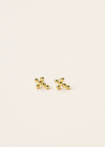 Stud - Cross - Gold Earrings