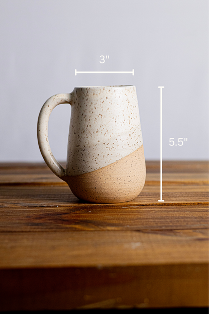 Ceramic Tall Round-Bottom Mug - 16 ounce mug