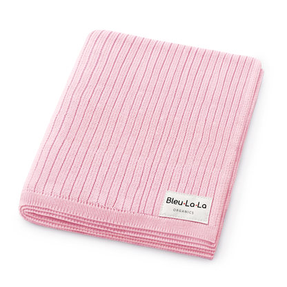 NEW! 100% Luxury Organic Cotton Ribbed Baby Swaddle Blanket