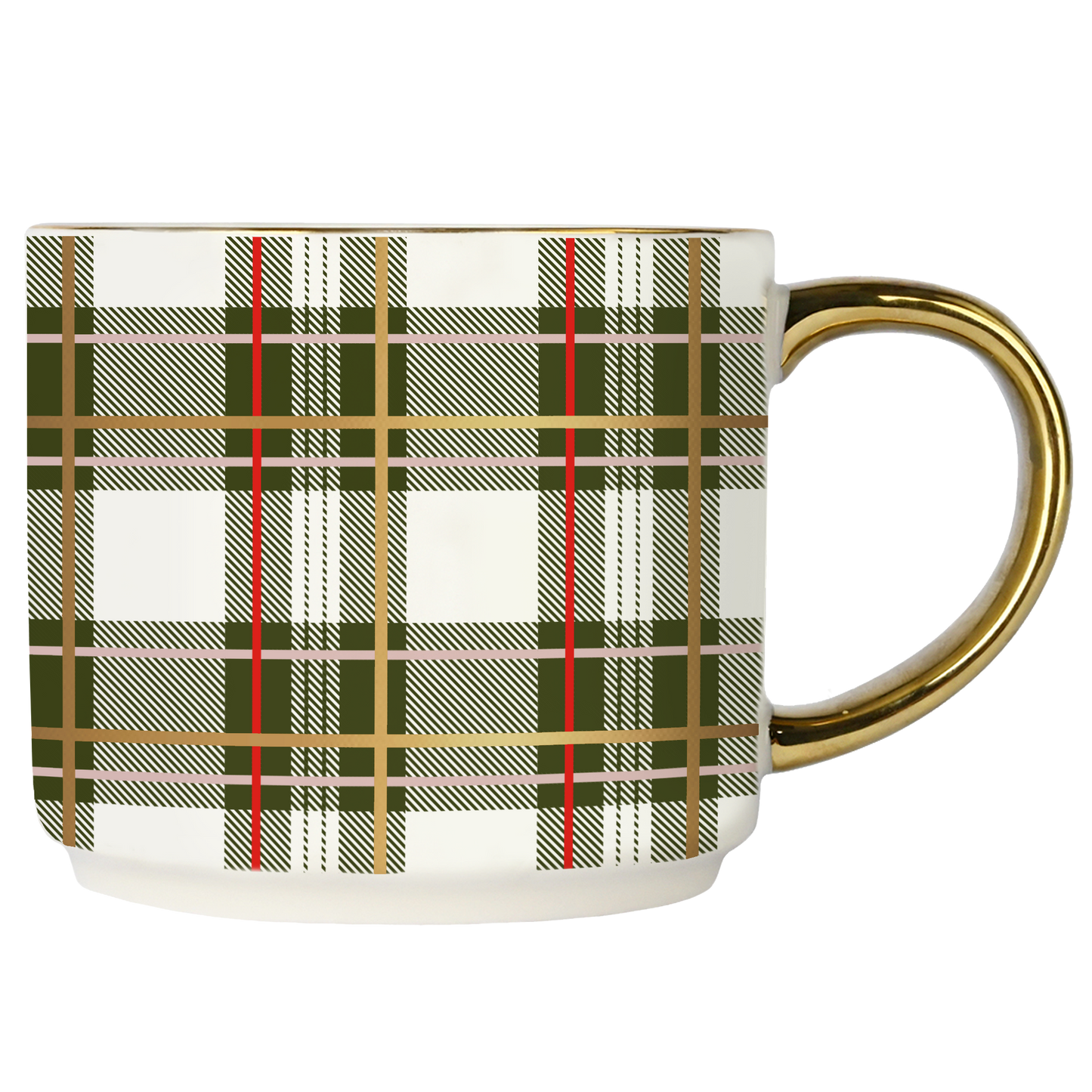 Green Plaid Coffee Mug - Christmas Decor & Gifts