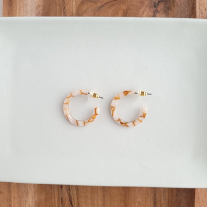 Cam Mini Hoops - Pumpkin Spice // Jewelry, Earrings, Fall