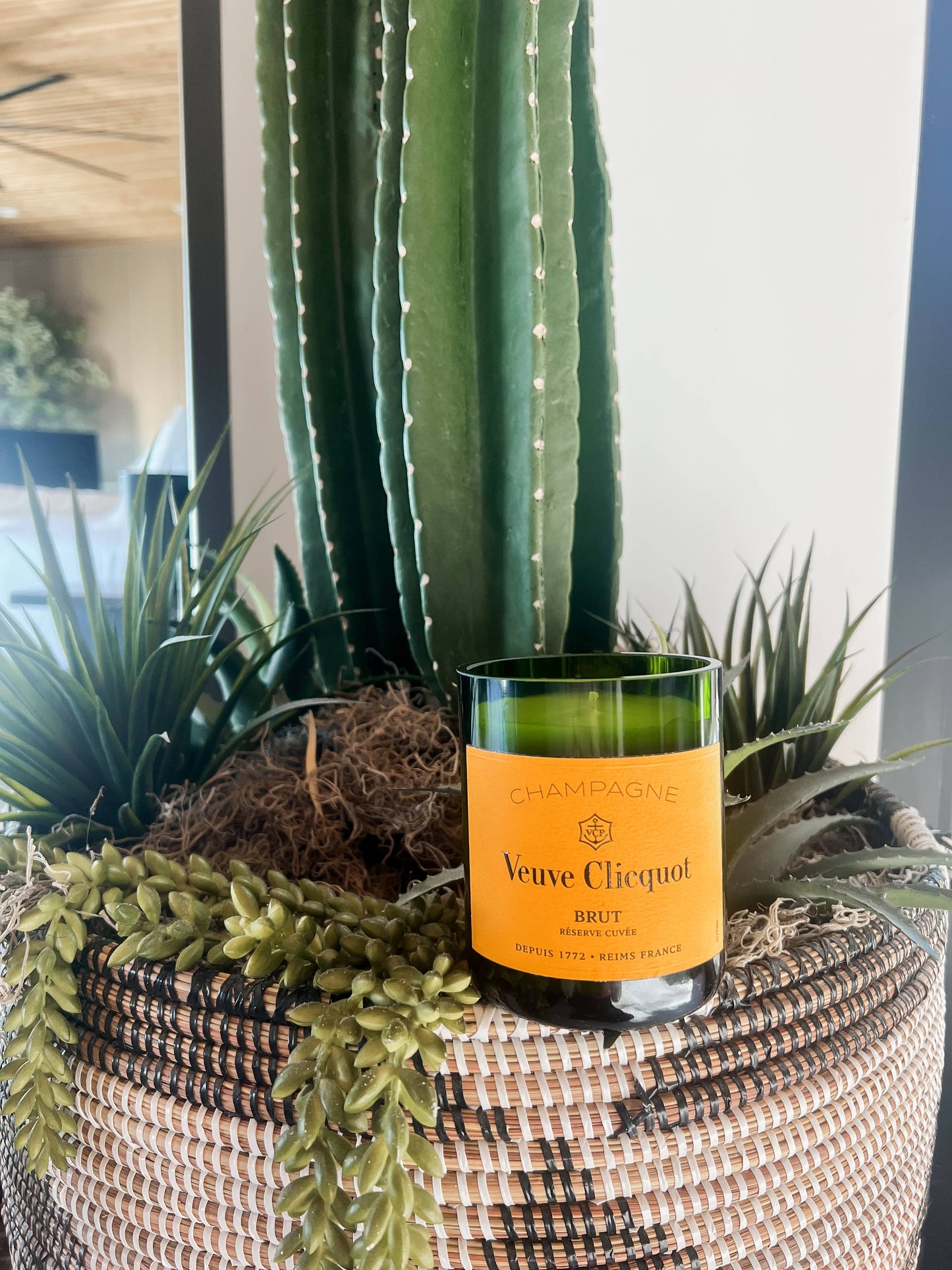 Recycled Veuve Novelty Candle