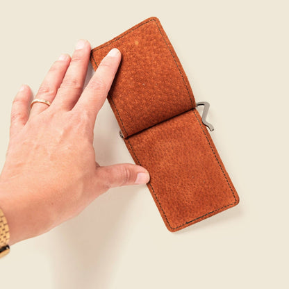 -Money Clip Wallet - Olive Green