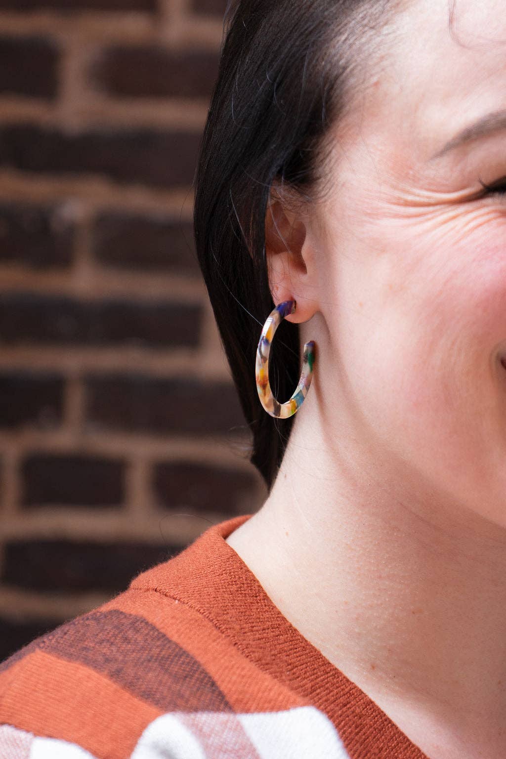 Camy Hoops - Multicolor // Jewelry, Earrings, Gift