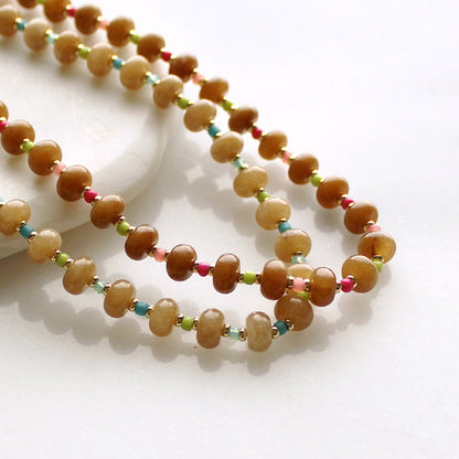 Saddle Stone Candy Necklace