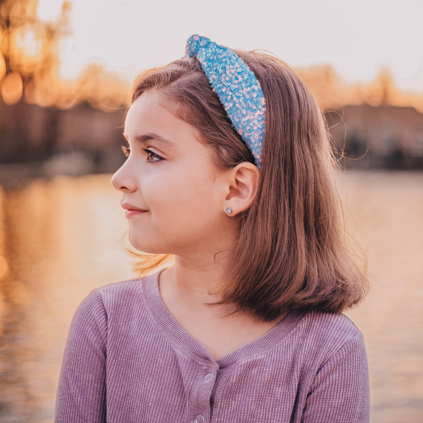 Kids Knot Headband - Sequin Knotted Hair Band Accessories