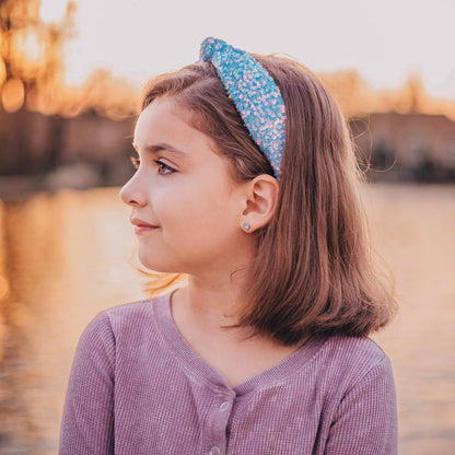 Kids Knot Headband - Sequin Knotted Hair Band Accessories