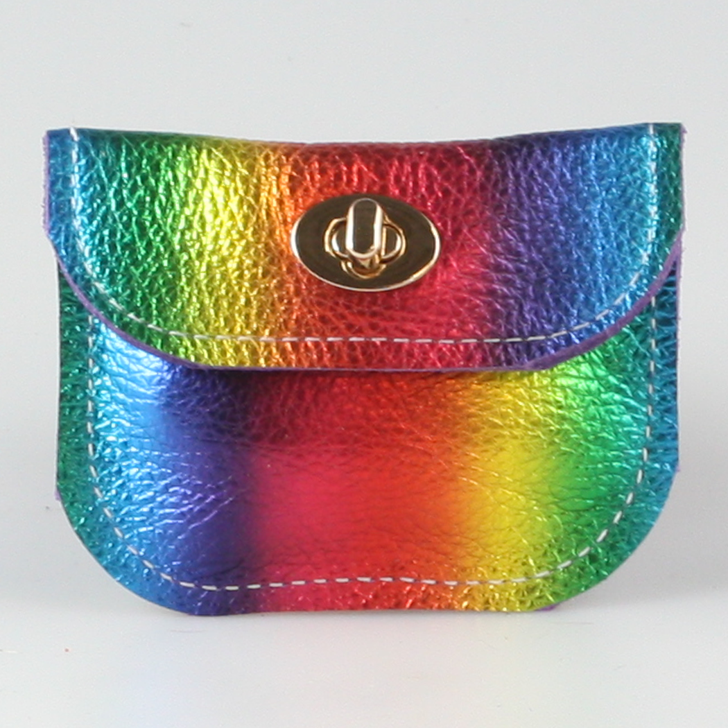 The Turnlock Metallic Leather Wallets: 2sizes!