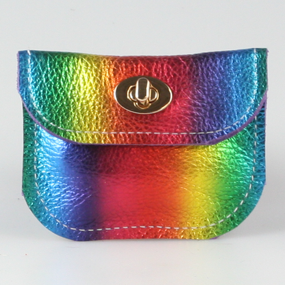 The Turnlock Metallic Leather Wallets: 2sizes!