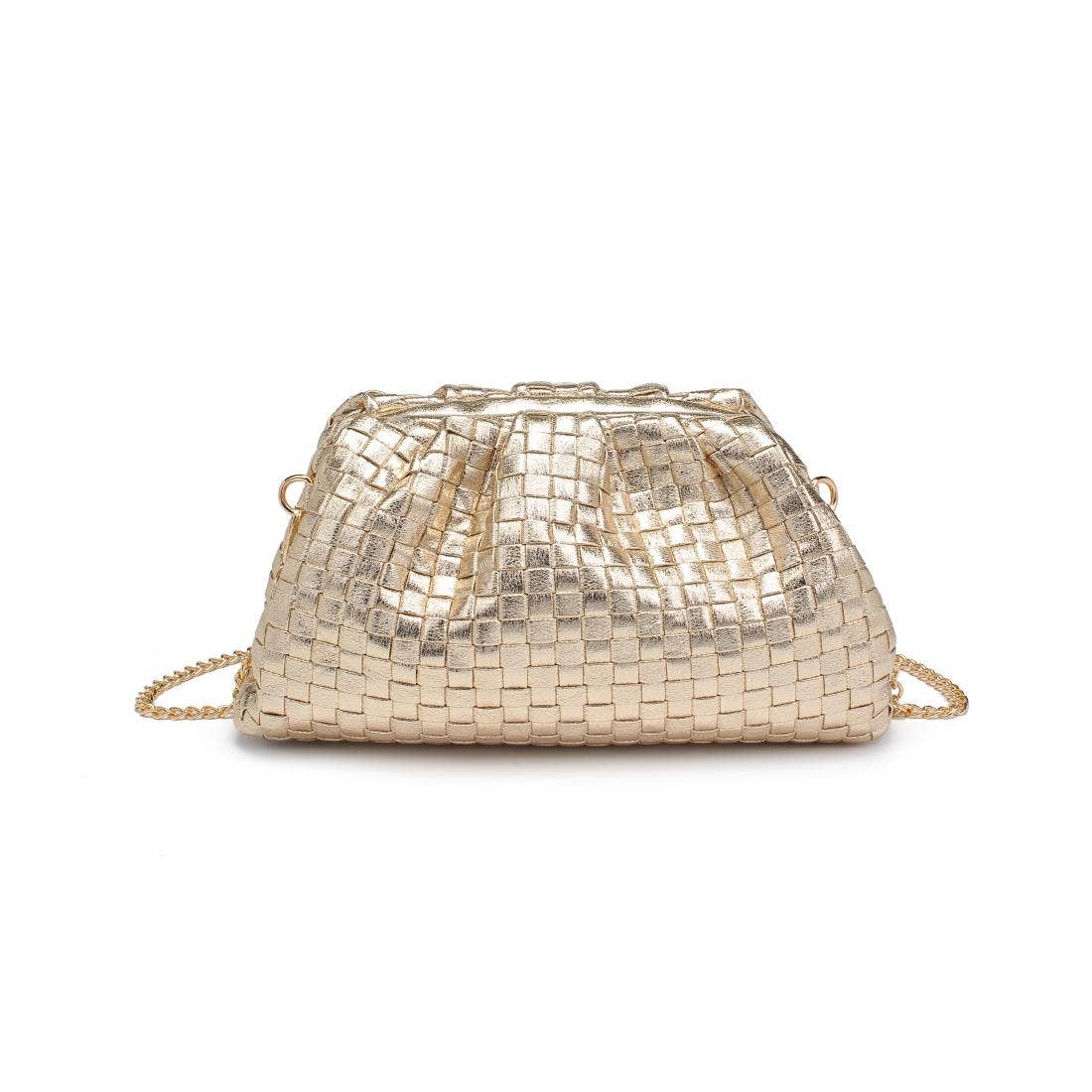 Tate Woven Frame Clutch