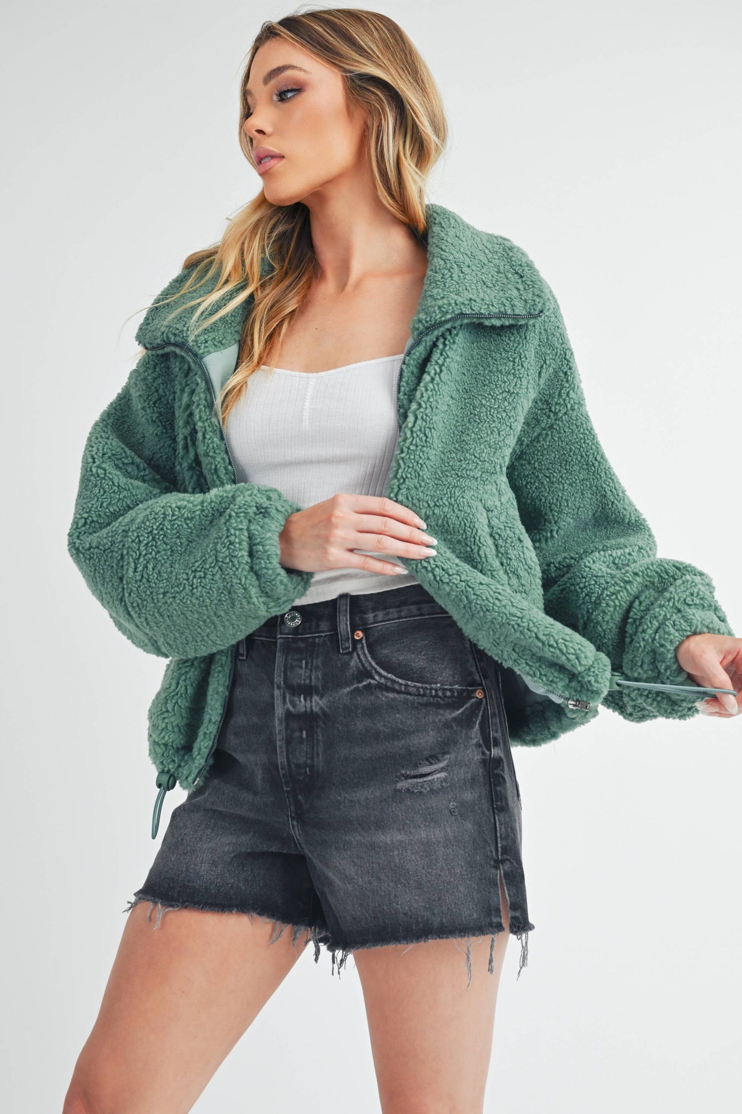 Kaori Jacket - Bone Fleece