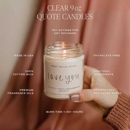 Happily Ever After 9 oz Soy Candle - Home Decor & Gifts