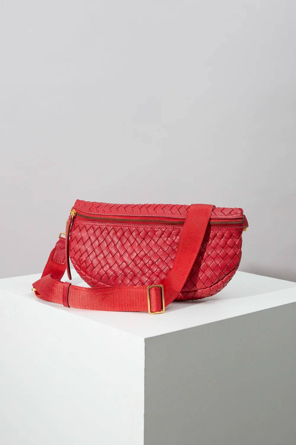 Essential Crossbody, Woven Leather