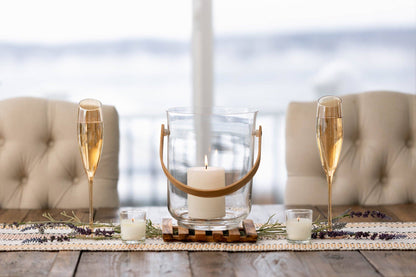 Slant Collection Gold Champagne Glasses, Set of 2