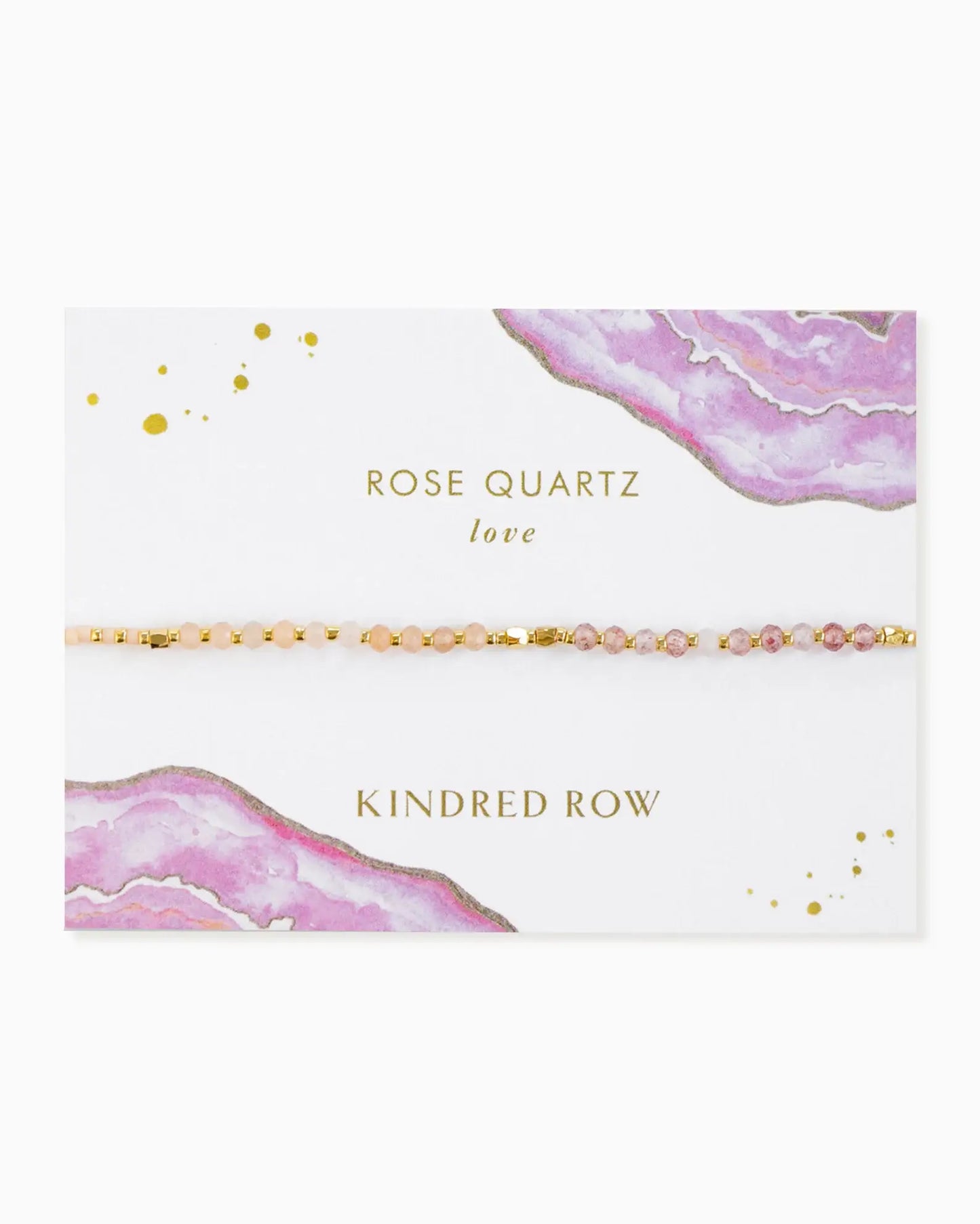 Rose Quartz Healing Gemstone Stacking Bracelet