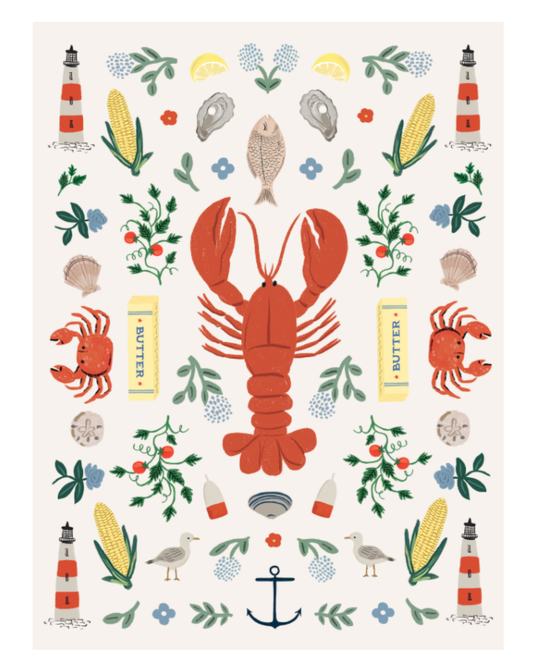 Seaside Tea Towel